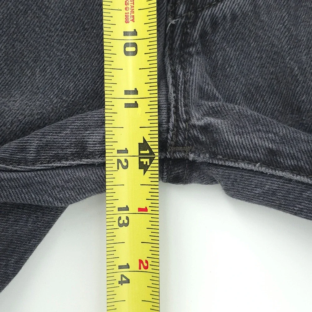 Levis Mens Jeans 501 Original Fit 38x30 Gray Straight Leg Denim Classic